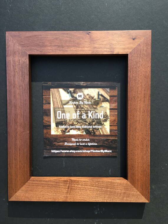 Walnut Wood Picture Frame 8x10 Etsy