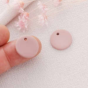 10 Stück Runde Kreis Polymer Clay Anhänger Bunte Polymer Clay Anhänger Handgemachte Ohrring Herstellung