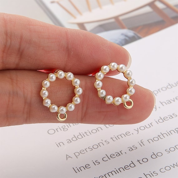 Circle pearl earrings Circle pearl earrings