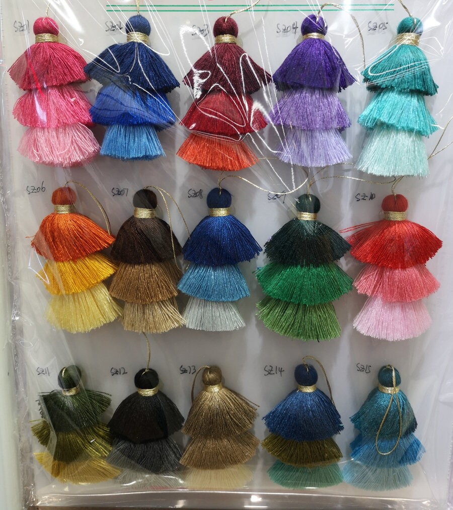 Bulk 20pcs Stacked Tassels Cotton Tassels Cotton Thread Etsy