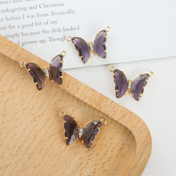 Crystal butterfly pendant hot sale