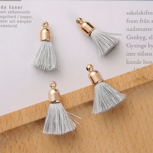 10pcs silk tassels,tiny silk tassels,2cm silky thread tassels,mini tassels,tassels charm for jewelry making,Wholesale tassels