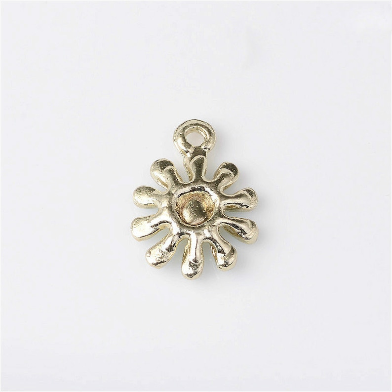 Anjulery 48 Pcs Enamel Daisy Charms For Jewelry Making | Colorful Metal Flower Charms For Crafts