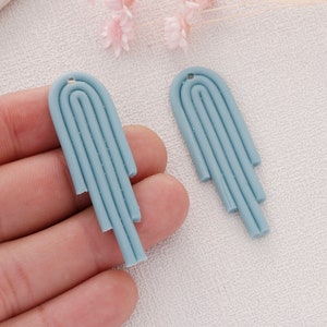 6 Stück U Form Polymer Clay Anhänger Bunte Polymer Clay Anhänger Handgemachte Ohrring Herstellung