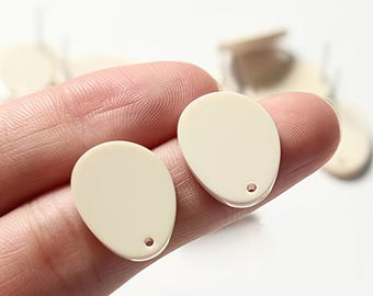 10 pendientes acrílicos de resina extraterrestre con forma de tachuela, accesorios de joyería para manualidades.