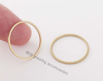 10pcs Raw Brass Circle Charm, Geometry Charms, Earring Findings, Jewelry Making, Diy Material, Jewelry Supplies