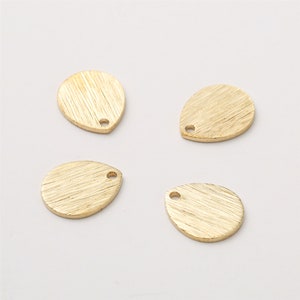 10pcs Raw Brass Teardrop Brass Charms ,Jewelry Supplies , Earring Findings, Jewelry Making, Diy Material, Jewelry Supplies
