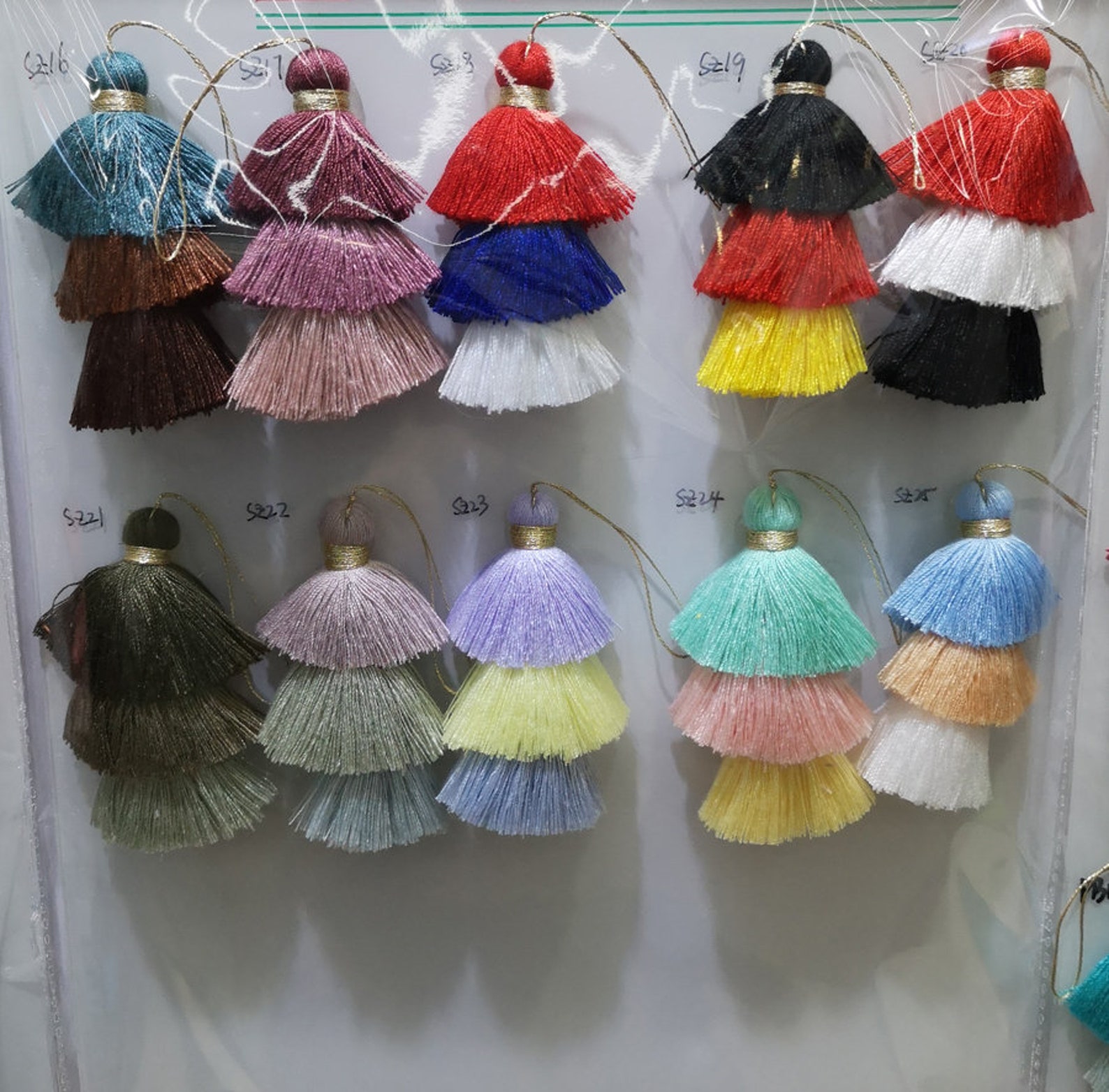 Bulk 20pcs Stacked Tassels Cotton Tassels Cotton Thread Etsy