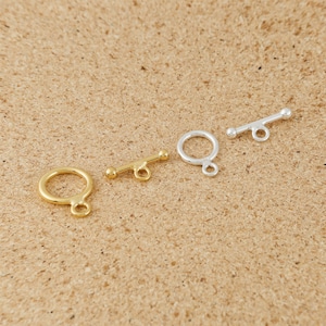 5set 925 Sterling Silver Toggle Clasp, Clasp Set, Large Clasp , Easy Close Clasp Connector for Bracelet/Necklace, Jewellery Clasps