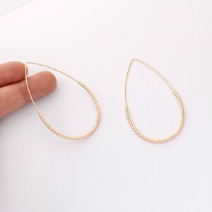 10PCS. Real Gold Plated Teadrop Charm, Hollow Teardrop Pendant,Brass Finding,Earring Jewelry DIY Material