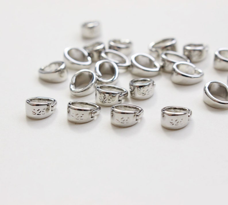 10pcs Real Gold Plated Bead Pendant Bail Charm Holder Etsy