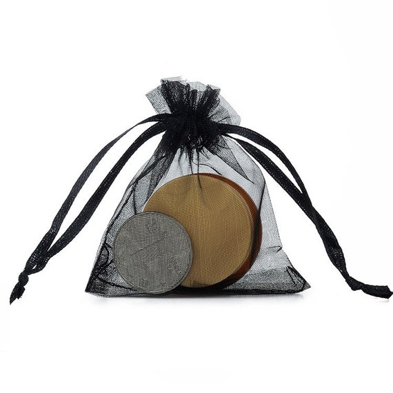 100PCS Black Organza Bags,candy Drawstring Bags,small Organza Bags