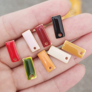 10PC Enamel Bar Earring Stick Ear Stud Statement Metal Earrings Earring Accessories Designer Jewelry Making