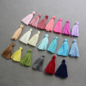 Bulk 50pcs 3CM Cotton Thread Tassels, Mini Tassels, Wholesale Cotton Tassels, Tassels Charm