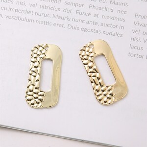 10pcs Alloy Rectangle Charm, Rectangle Pendant, Jewelry making, diy Material