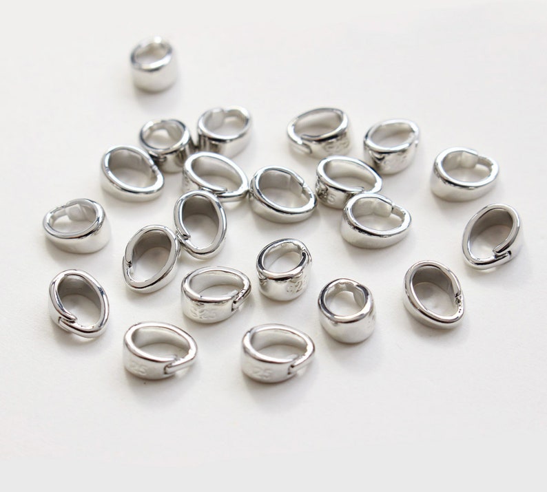 10pcs Real Gold Plated Bead Pendant Bail Charm Holder Etsy