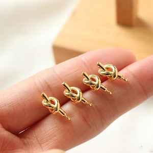 6pcs Real 18K Gold Plated Bar earrings,Ear Stud, Metal Post Earrings,Designer jewelry Finding, Earring diy,925 Sterling silver ear stick