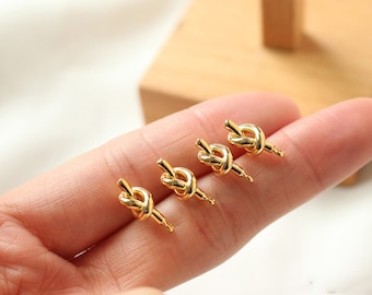 6pcs Real 18K Gold Plated Bar earrings,Ear Stud, Metal Post Earrings,Designer jewelry Finding, Earring diy,925 Sterling silver ear stick
