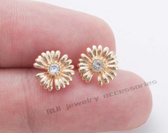 UNICRAFTALE 100 pcs 5.5mm Doré Bicone Spacer Perles en Acier Inoxydable