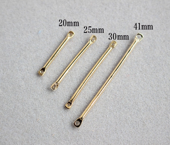 50pcs/lot 15 20 25 30 45mm Metal Stainless Steel Steel Double Eye Pin  Earrings Ear Connecting Rod for DIY Jewelry Pins Making Handcraft Supplies