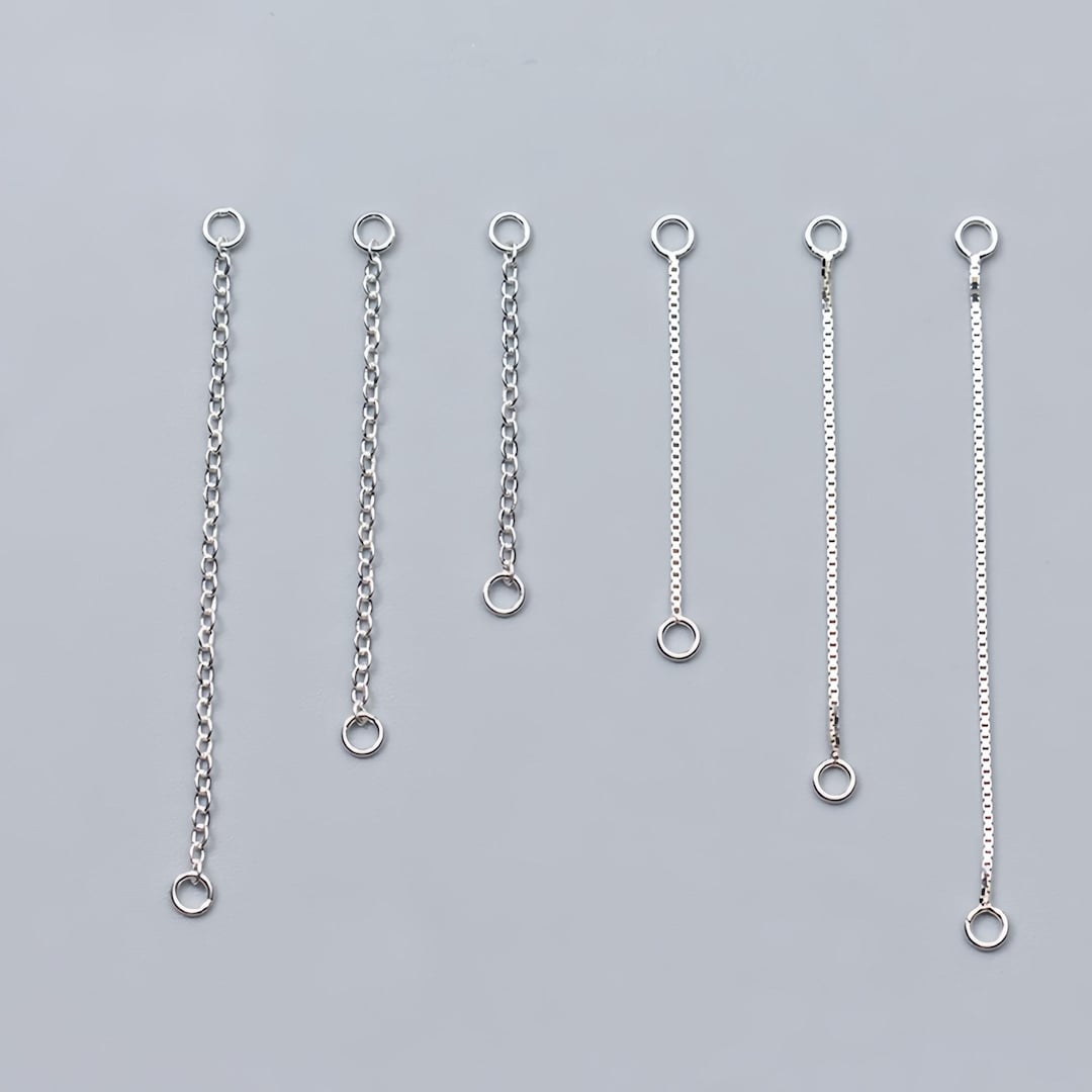 S925 Solid Sterling Silver Double Hole Earring Connector,dangle ...