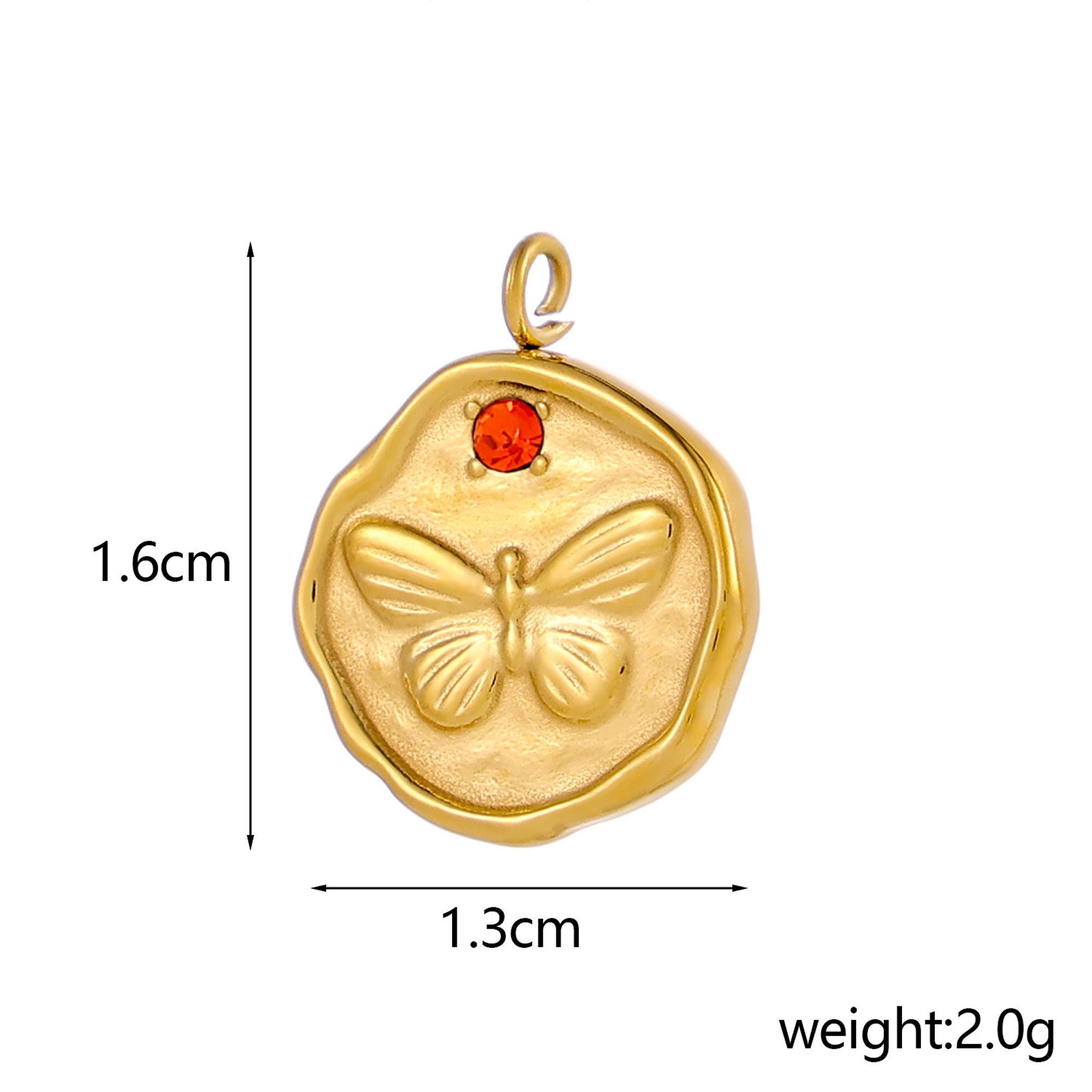 Ciondoli Farfalla Con Strass SUPERFINDINGS - 60 Pezzi, Oro Chiaro, Per Gioielli Fai Da Te - Foto 4