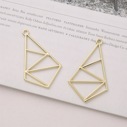 10pcs Alloy Charmdiamond Pendant Jewelry Making Diy Etsy
