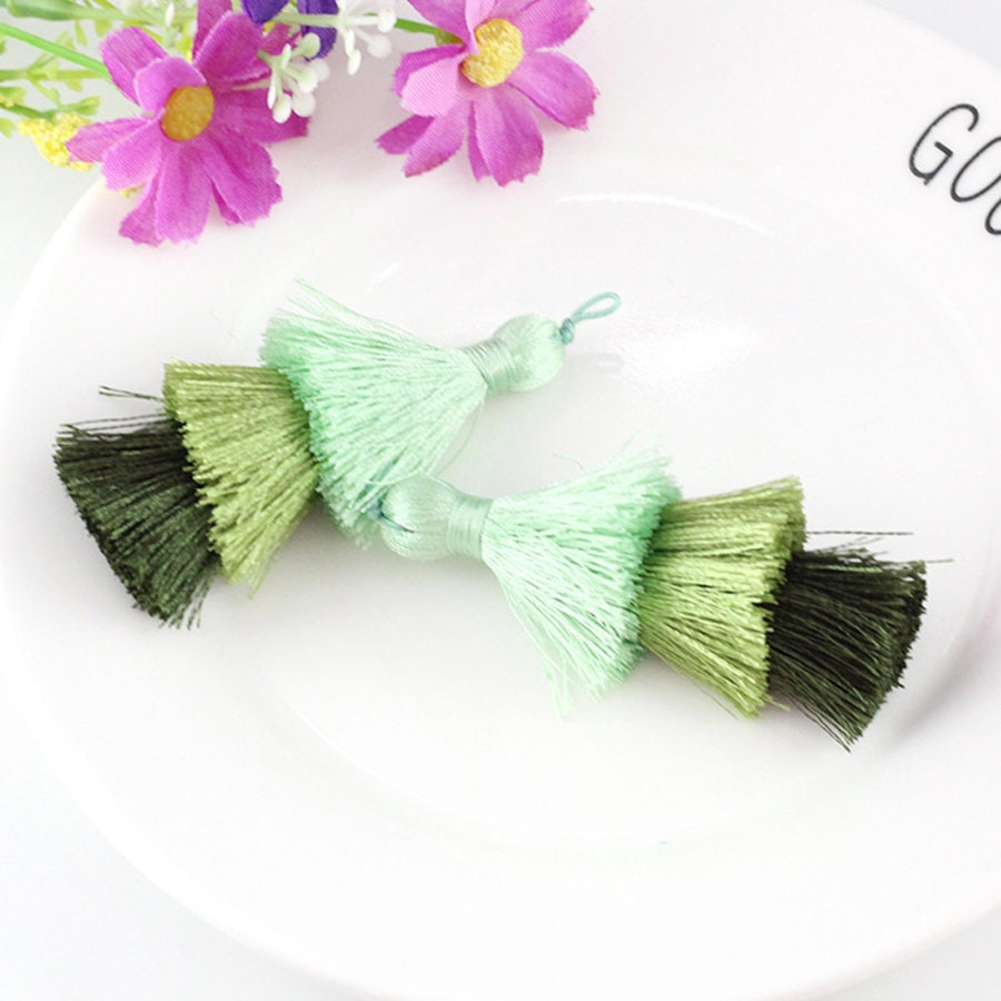 Bulk 20pcs Stacked Tassels Silky Tassels Silk Thread Etsy UK