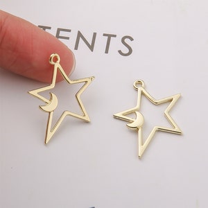 10pcs Alloy Star Charm,Tiny Star Pendant, Jewelry making, diy Material