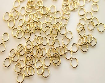 100 pcs of Silver Tone Jump Rings Brass Jump Rings Bulk Silver Jump Rings Wholesale Jump Rings Jewelry Supplies Findings 4mm/5mm