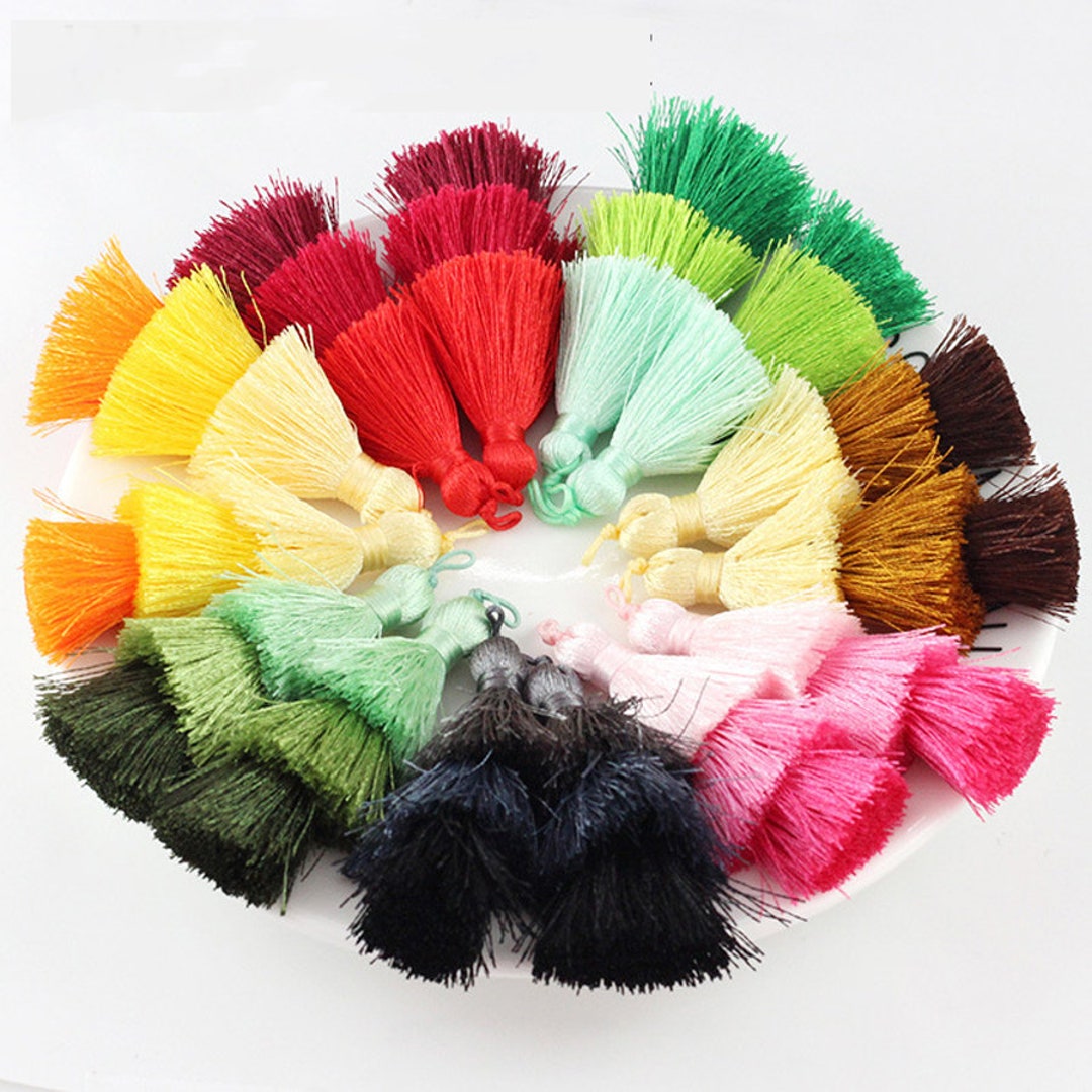 Bulk 20pcs Stacked Tassels Silky Tassels Silk Thread Etsy UK