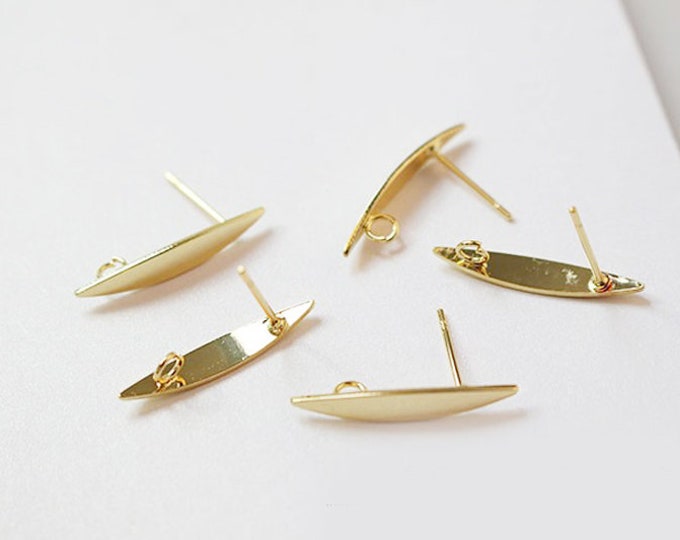 100PCS High Quality 14K Gold Plated Brass - Etsy