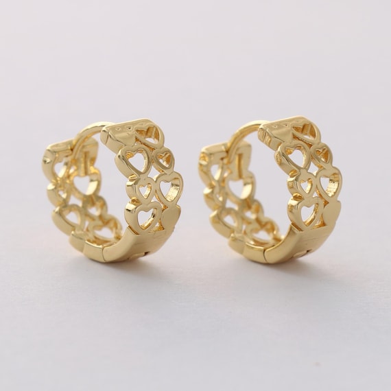 Boucles D'oreilles Anciennes Créateur – Plaqué Or – Modèle Boule à Clips
