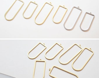 10PCMatte Gold/Silver Charm,Vermeil Charm,Minimalist,Geometry,Brass Findings,Wholesale