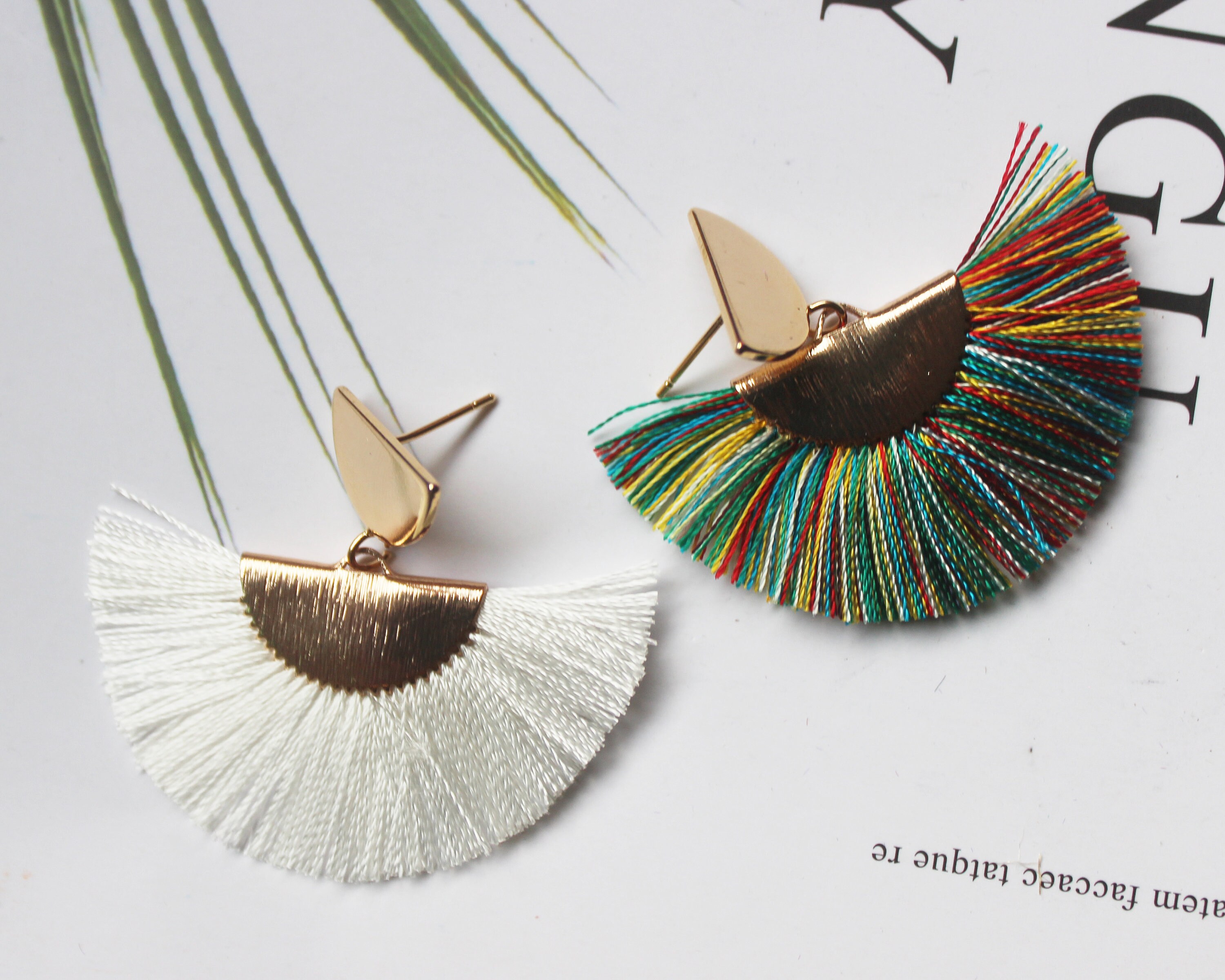 2pcs Small Fan Tassels Silk Tassels Silky Thread Tassels Etsy UK