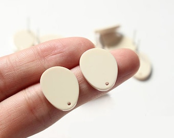 10pcs Alien Resin Acrylic Earrings Ear Stud Acrylic Charm Diy Jewelry Accessories Craft Supplies