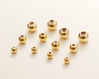 PH PandaHall 40 Pezzi Fermagli Per Gioielli In Ottone Placcato Oro 24K – 4 Misure, Con Inserto In Gomma Per Fermare Perline - 2