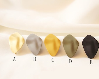 10PCS Teardrop Earrings,Spray Paint Matt Post Earrings,Solid  Earring with loop,Designer jewelry Finding, Earring diy