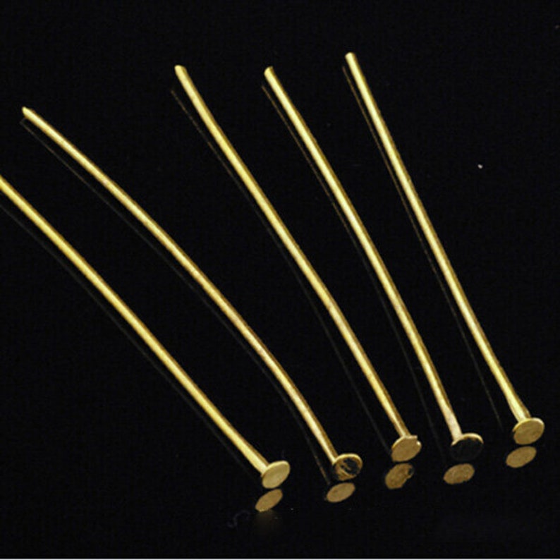 Bulk 200pcs 20MM25MM30MM40MM50MM Head Pin 22 gauge silver tone ball pin finding BronzeRose goldgunmetalgoldsilverrhodium