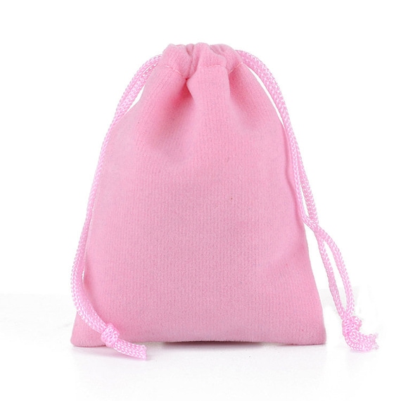 Velvet Pea Bag - Polyester - Pink - Brown - ApolloBox