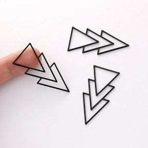 10pcs Raw Brass Arrow Charm, Geometry Charms, Earring Findings, Jewelry Making, Diy Material, Jewelry Supplies