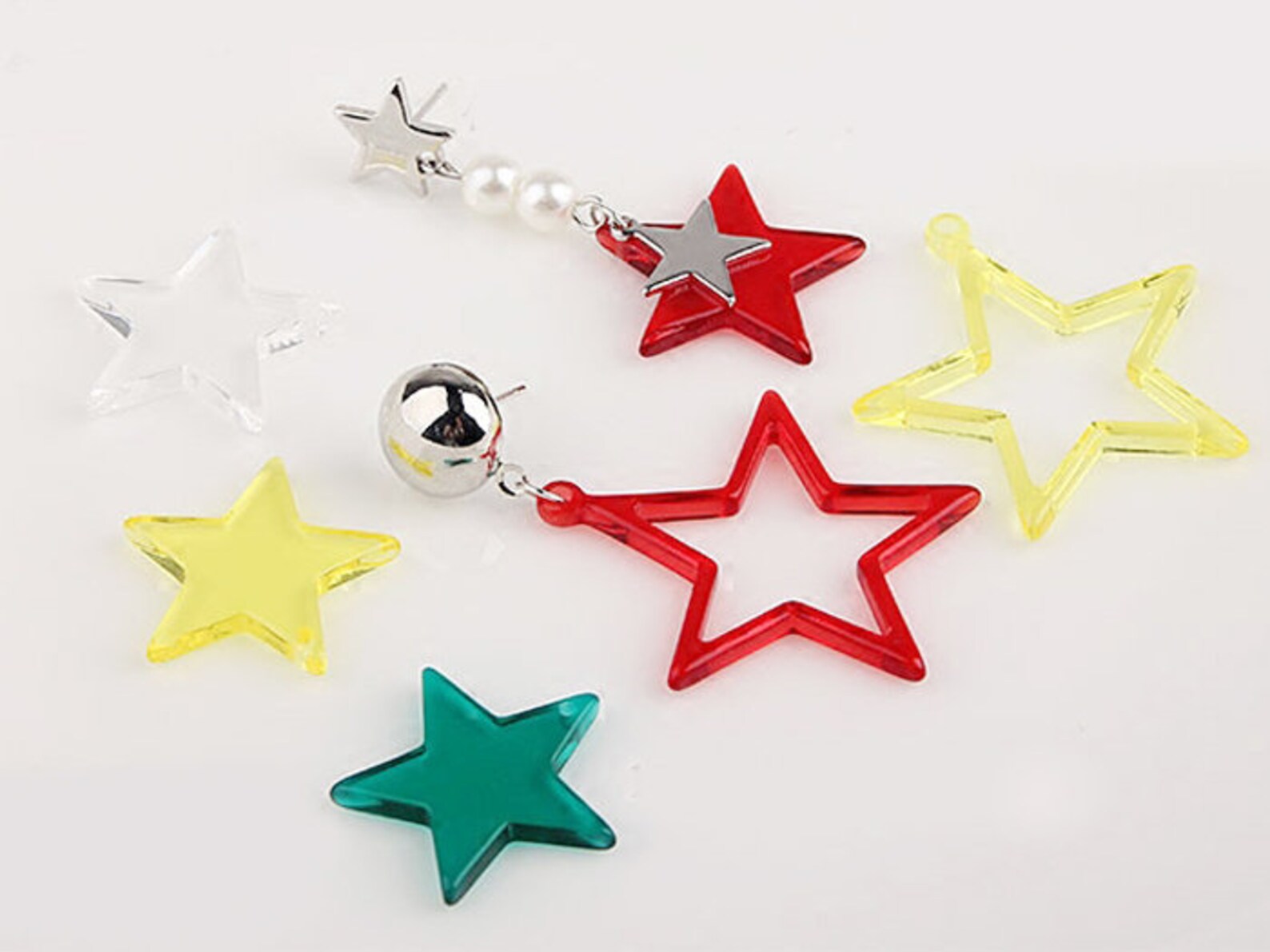 10pcs Acrylic Star Charm Star Pendant Resin Star Summer Etsy UK