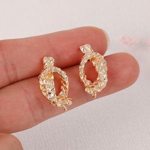 6pcs Real 18K Gold Plated Bar earrings,Ear Stud, Metal Post Earrings,Designer jewelry Finding, Earring diy,925 Sterling silver ear stick