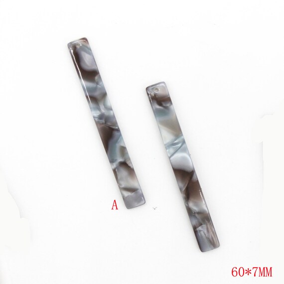 10pcs Tortoise shell acetate acrylic colorful circle charm pendant jewelry earrings findings supplies 40*40mm 1032C