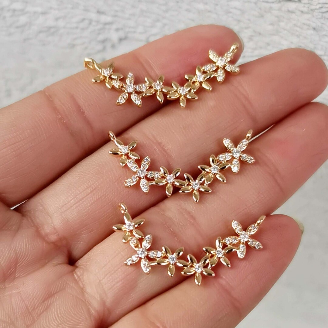 Removable Charm Necklace with Pave CZ