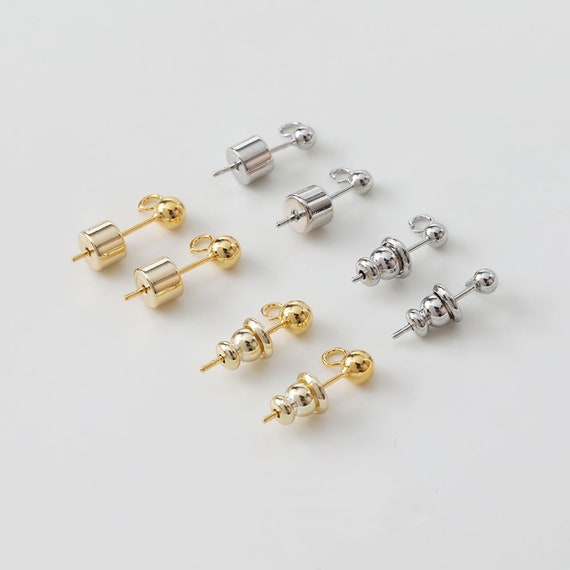 100 Pezzi Chiusure Per Orecchini Fera Orecchini Proiettile Orecchini - Foto 9