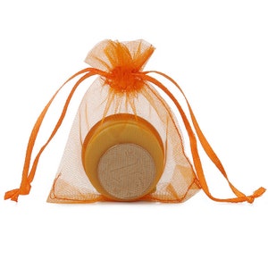 100PCS Apricot Organza Bags Sheer Fabric Favor Bags, For Wedding Favors, Drawstring Jewelry Pouch- Choose Your Color Combo