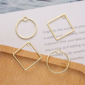 10pcs Alloy Charm,Diamond/ Round Pendant, Jewelry making, diy Material