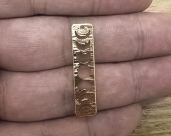 10pcs Gold Plated Moon Charm, Gold Initial Charm, Vermeil moon Pendant, Gold Moon Drop