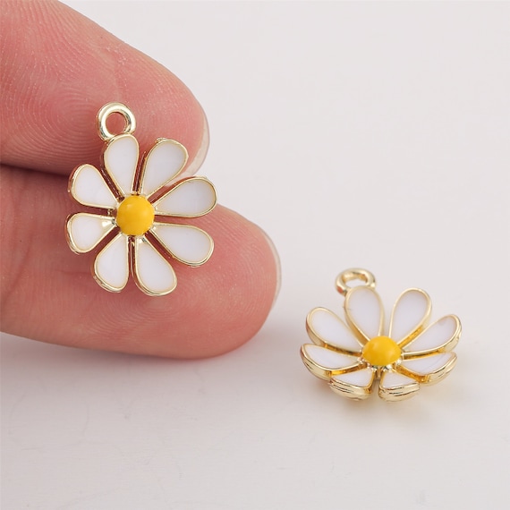 10pcs Cute Crystal Cross Charms Pendants for DIY Drop Earrings